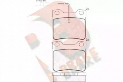 R BRAKE rb1241 -  Комплект тормозных колодок, дисковый тормоз